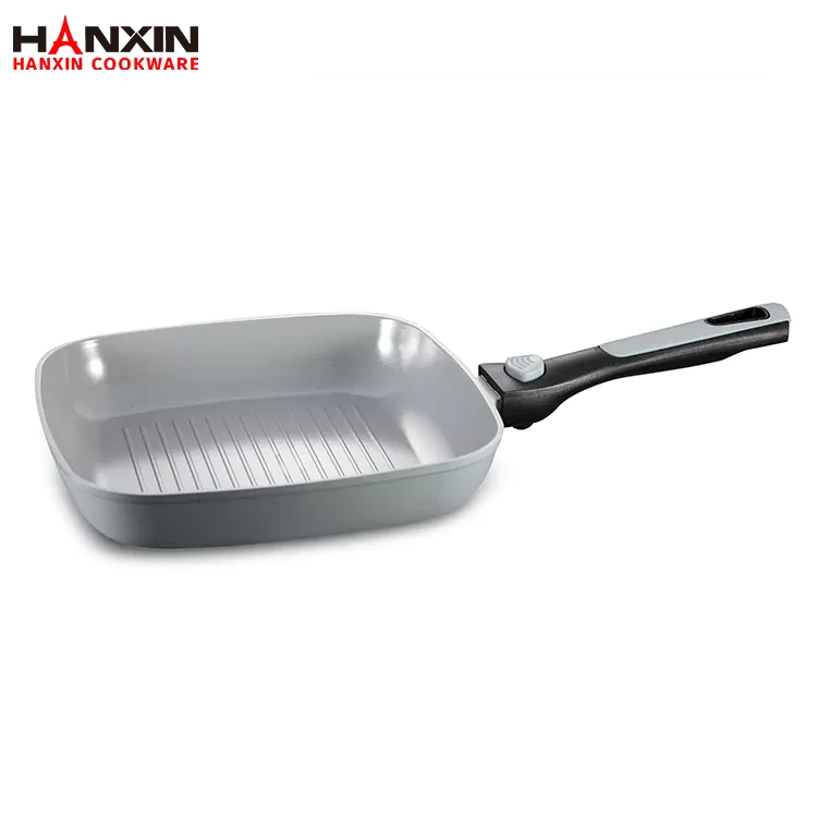 Алюмінієва кована керамічна сковорода-гриль