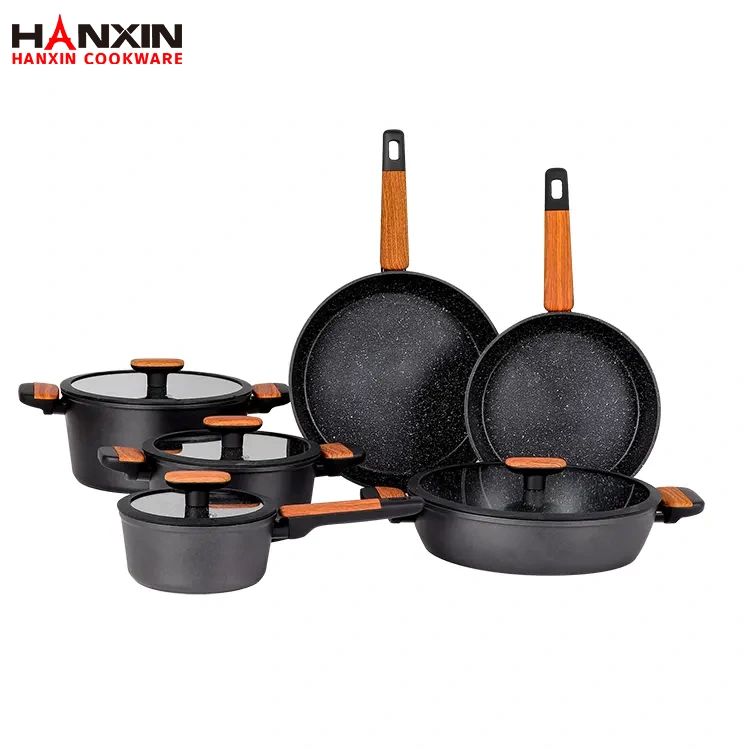 Набір алюмінієвого кованого антипригарного посуду