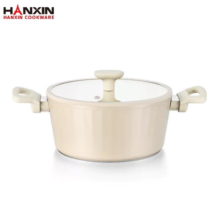 Голландська духовка з алюмінієвим антипригарним мармуровим покриттям