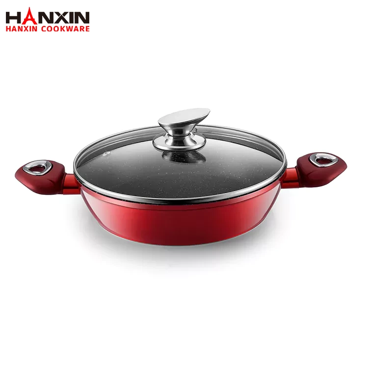 Алюмінієва сковорода з антипригарним мармуровим покриттям